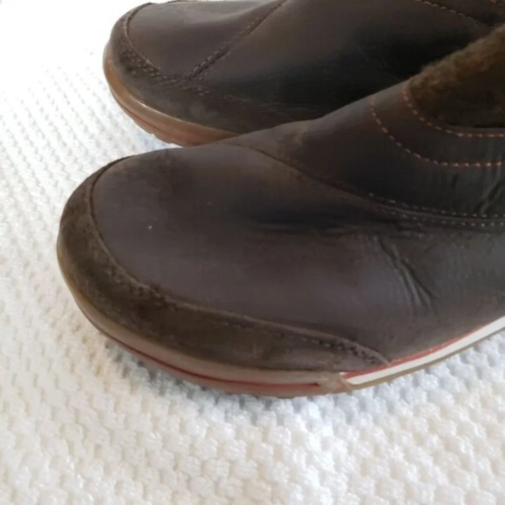Teva Haley Brown Leather Loafers Womens Shoes Size‎ 8 Pre-Owned